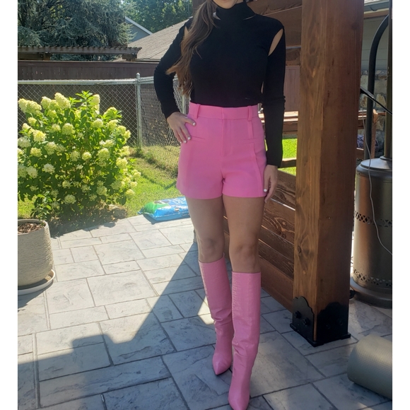 Paris Texas Croc Embossed Leather Boot in Flamingo Size 38.5 - Picture 11 of 16